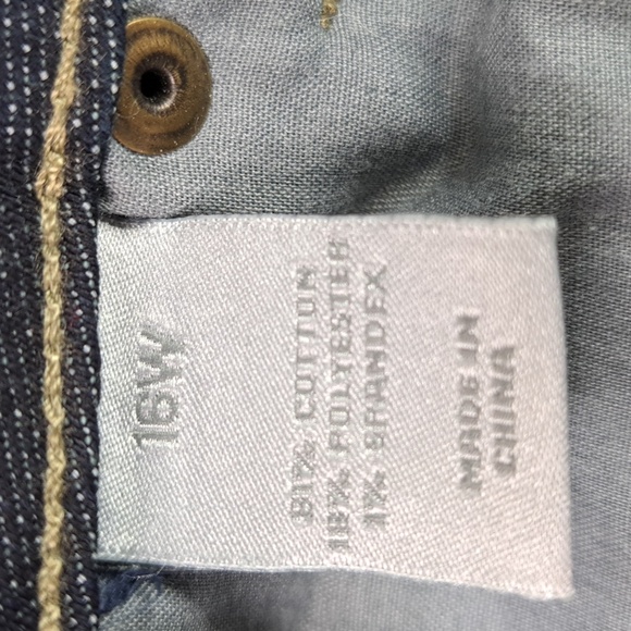 New Fashion Bug 🔺️Bootcut Dark Blue Jeans Size 16W - Picture 14 of 17